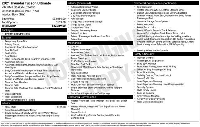 used 2021 Hyundai Tucson car, priced at $15,991