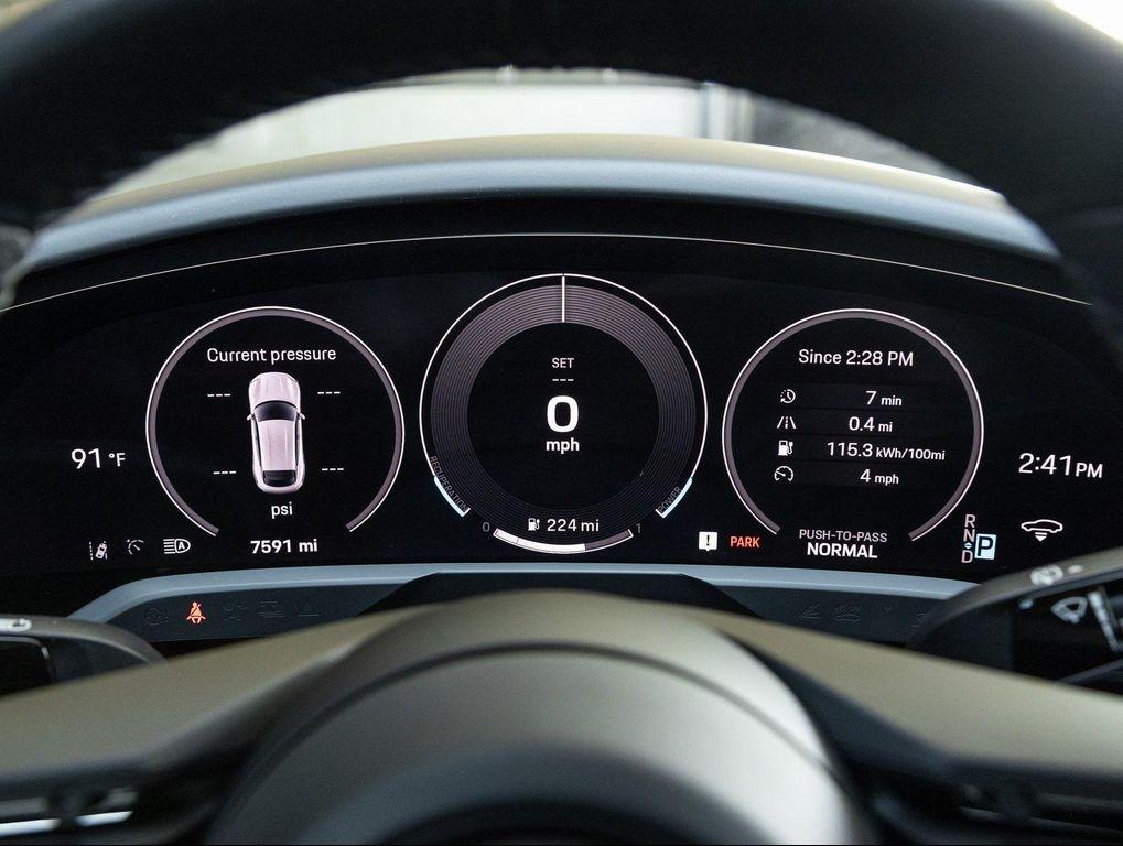 used 2025 Porsche Taycan car, priced at $129,990