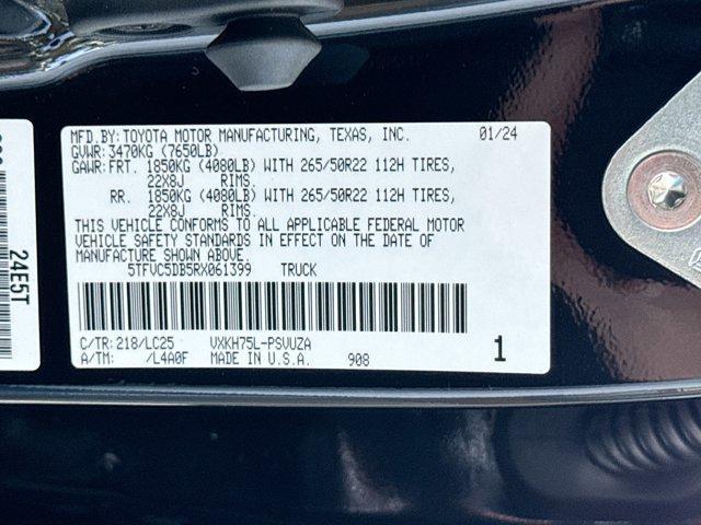 new 2024 Toyota Tundra Hybrid car, priced at $75,726