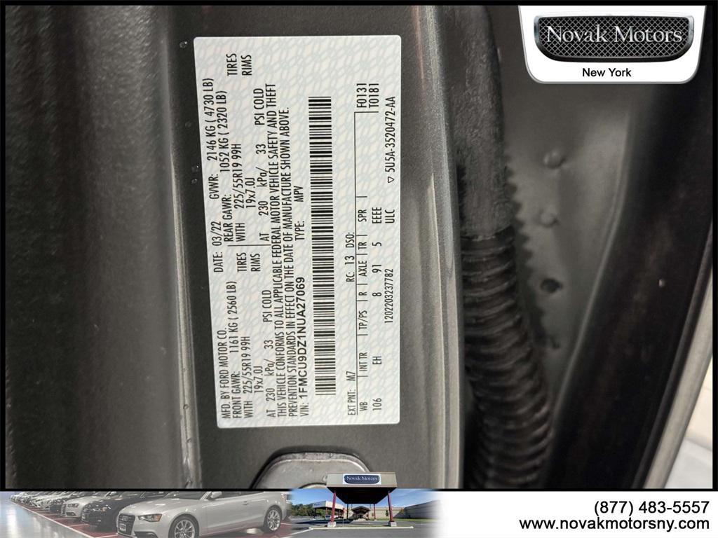 used 2022 Ford Escape car, priced at $27,599