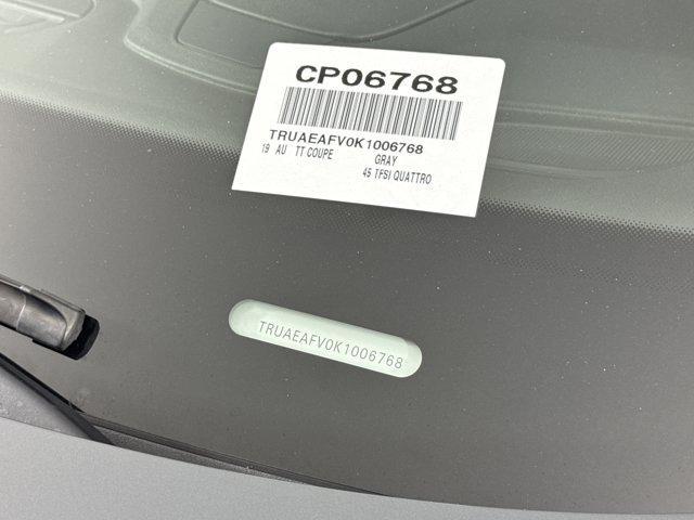 used 2019 Audi TT car, priced at $26,500