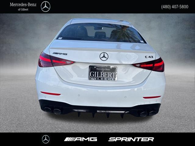 new 2025 Mercedes-Benz AMG C 43 car, priced at $67,400