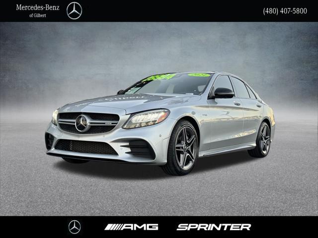 used 2021 Mercedes-Benz AMG C 43 car, priced at $43,182