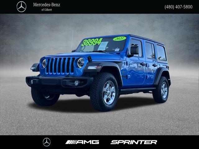 used 2021 Jeep Wrangler Unlimited car, priced at $36,649