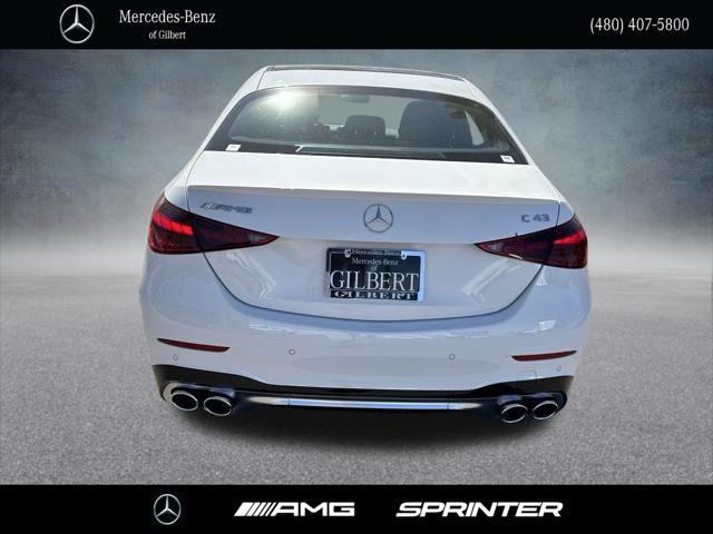 new 2024 Mercedes-Benz AMG C 43 car, priced at $67,595