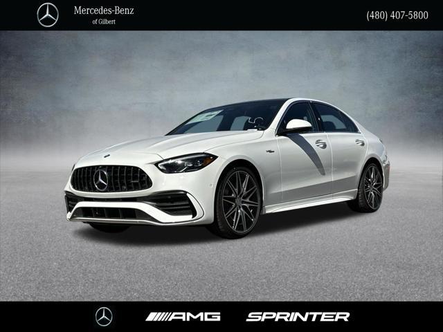 new 2024 Mercedes-Benz AMG C 43 car, priced at $67,595