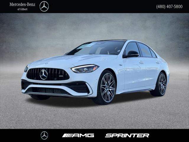 new 2025 Mercedes-Benz AMG C 43 car, priced at $71,295