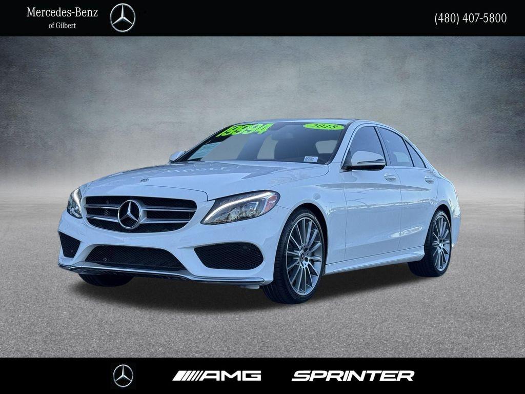 used 2018 Mercedes-Benz C-Class car, priced at $19,994