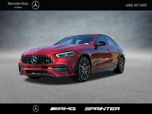 new 2024 Mercedes-Benz AMG C 43 car, priced at $67,775