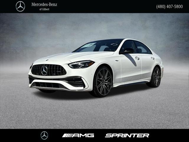 new 2024 Mercedes-Benz AMG C 43 car, priced at $68,745