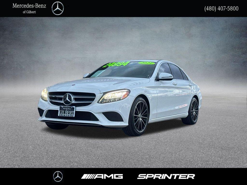 used 2021 Mercedes-Benz C-Class car, priced at $24,994