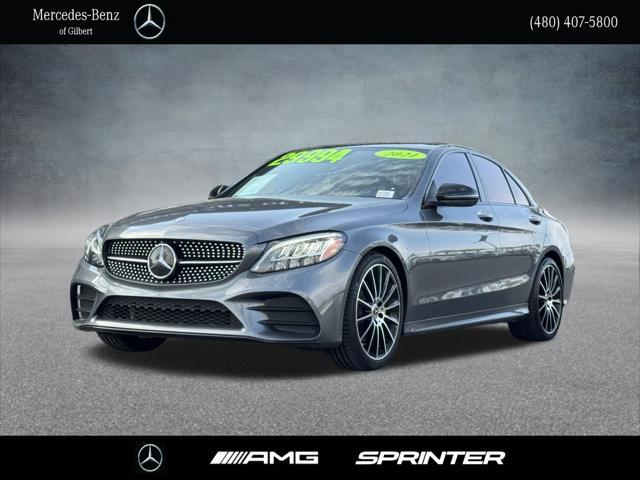 used 2021 Mercedes-Benz C-Class car, priced at $29,994