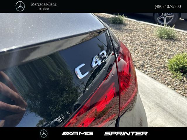 new 2024 Mercedes-Benz AMG C 43 car, priced at $66,475