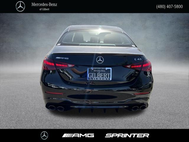 new 2024 Mercedes-Benz AMG C 43 car, priced at $66,475