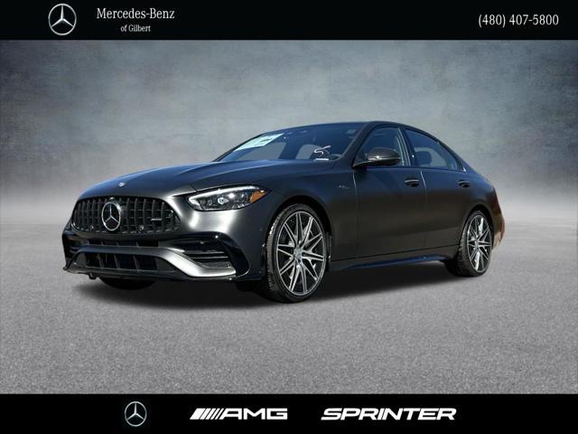 new 2024 Mercedes-Benz AMG C 43 car, priced at $78,355