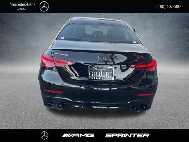 new 2025 Mercedes-Benz AMG C 43 car, priced at $68,860