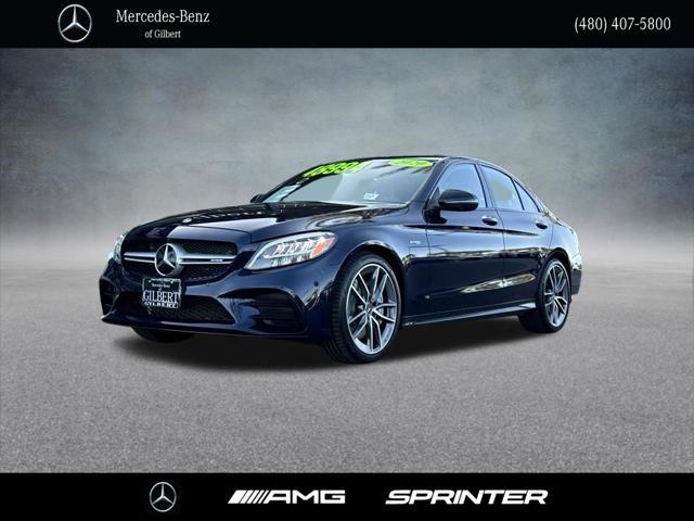 used 2020 Mercedes-Benz AMG C 43 car, priced at $45,994