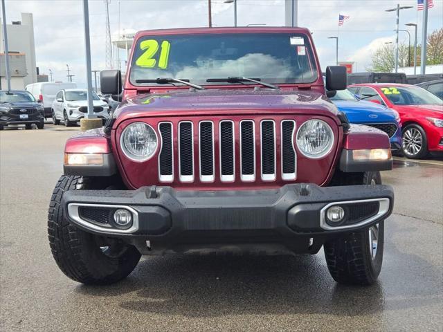 used 2021 Jeep Wrangler Unlimited car, priced at $36,497