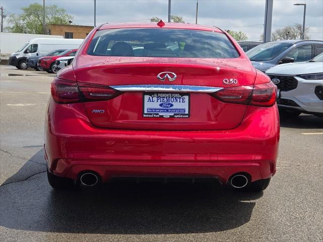 used 2022 INFINITI Q50 car, priced at $34,497