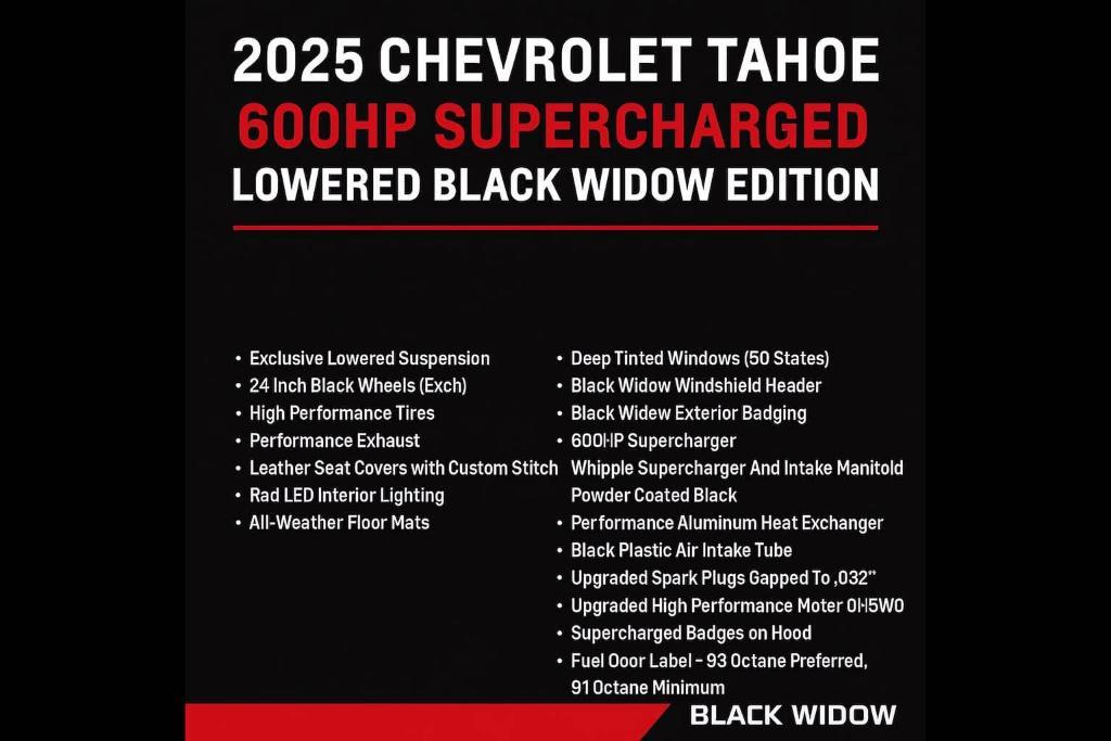 new 2025 Chevrolet Tahoe car, priced at $115,635
