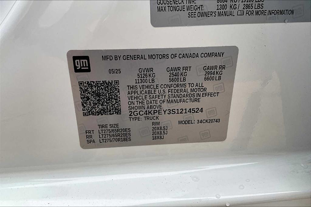 new 2025 Chevrolet Silverado 2500 car, priced at $105,375