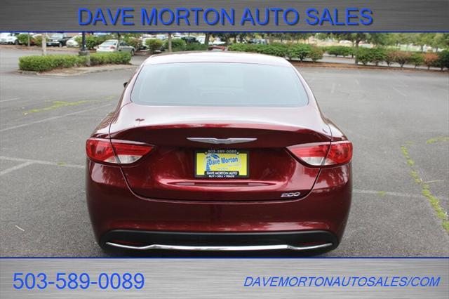 used 2015 Chrysler 200 car, priced at $9,495