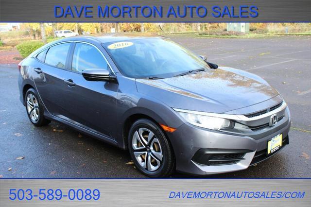 used 2016 Honda Civic car, priced at $15,495