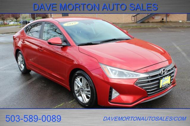 used 2019 Hyundai Elantra car, priced at $11,995