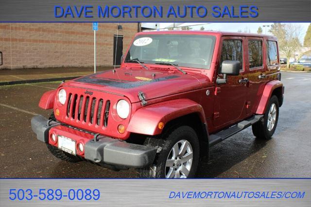 used 2012 Jeep Wrangler Unlimited car, priced at $14,995