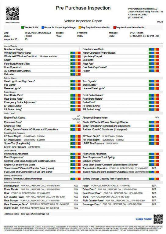 used 2005 Ford Freestyle car, priced at $5,995