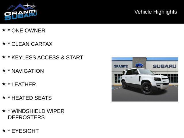 used 2024 Land Rover Defender car, priced at $48,290