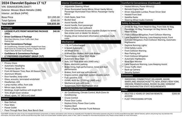 used 2024 Chevrolet Equinox car, priced at $23,995