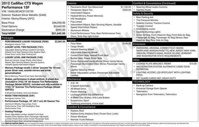 used 2012 Cadillac CTS car, priced at $14,990