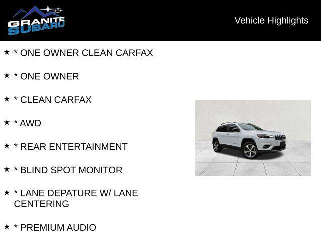 used 2022 Jeep Cherokee car, priced at $25,500