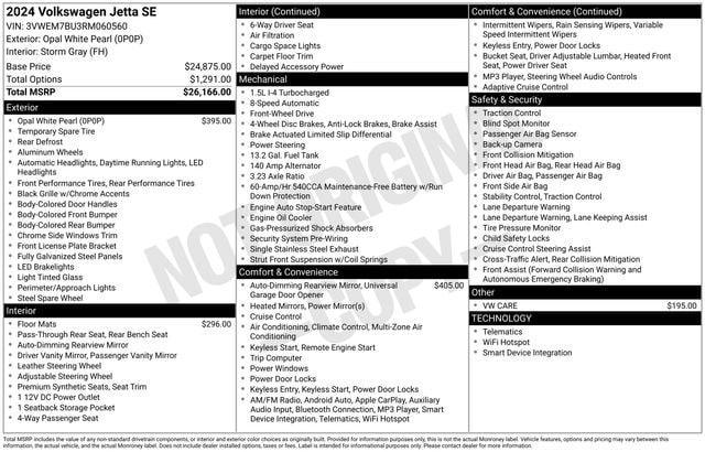 used 2024 Volkswagen Jetta car, priced at $22,550