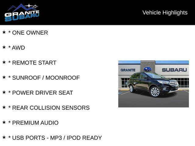 used 2019 Ford Escape car, priced at $15,995