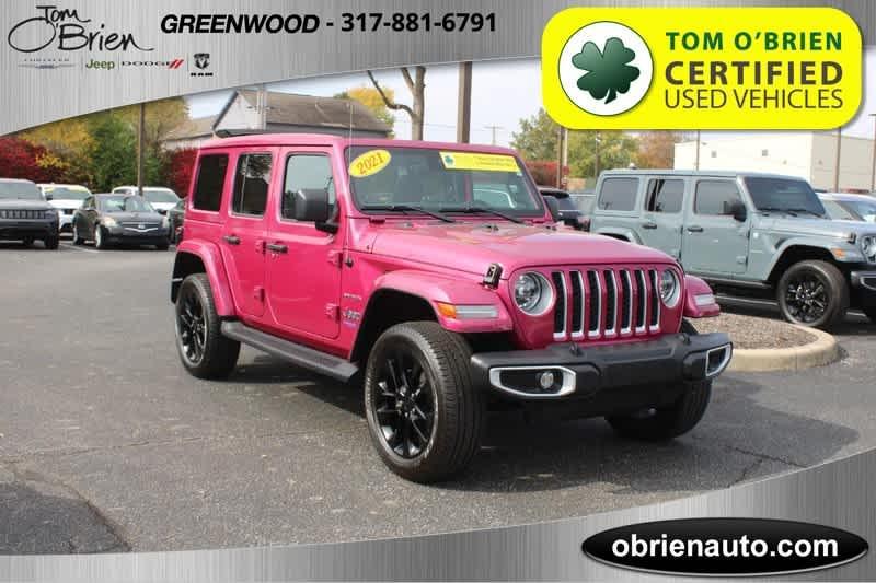 used 2021 Jeep Wrangler Unlimited 4xe car, priced at $38,985