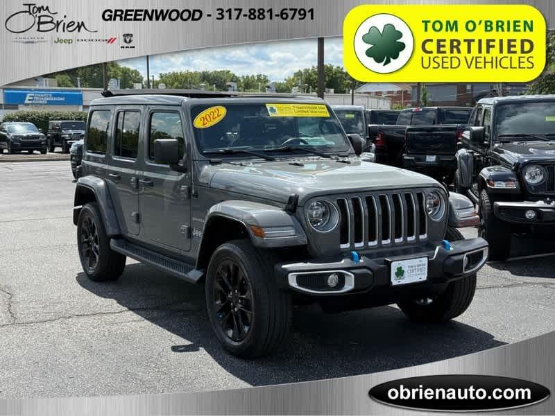 used 2022 Jeep Wrangler Unlimited 4xe car, priced at $35,988