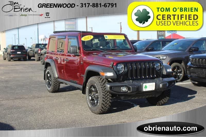 used 2021 Jeep Wrangler Unlimited car, priced at $35,988