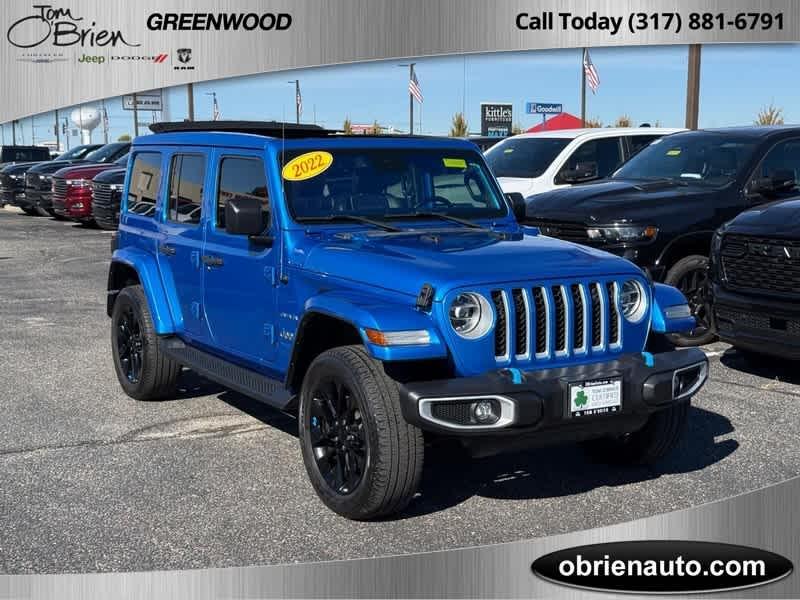 used 2022 Jeep Wrangler Unlimited 4xe car, priced at $33,285