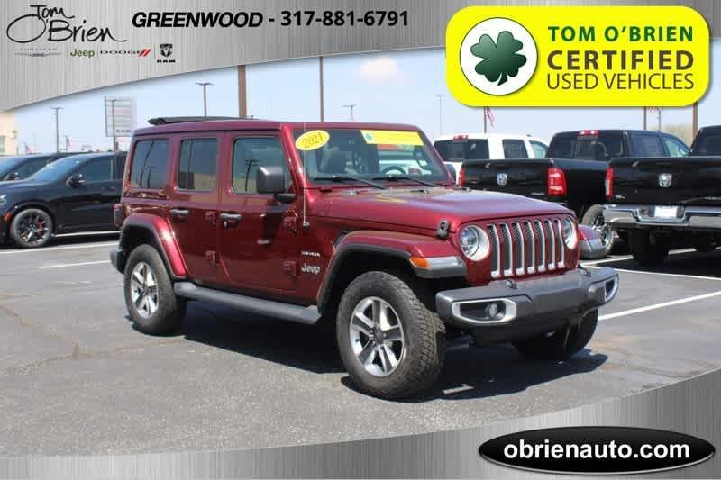 used 2021 Jeep Wrangler Unlimited car, priced at $38,485