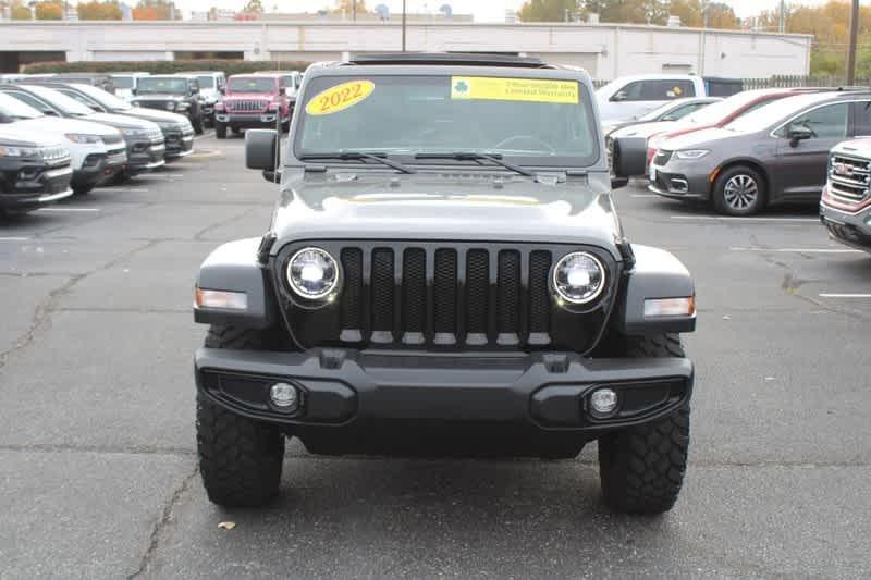 used 2022 Jeep Wrangler Unlimited car, priced at $38,985