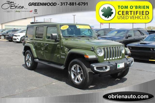 used 2021 Jeep Wrangler Unlimited car, priced at $34,785