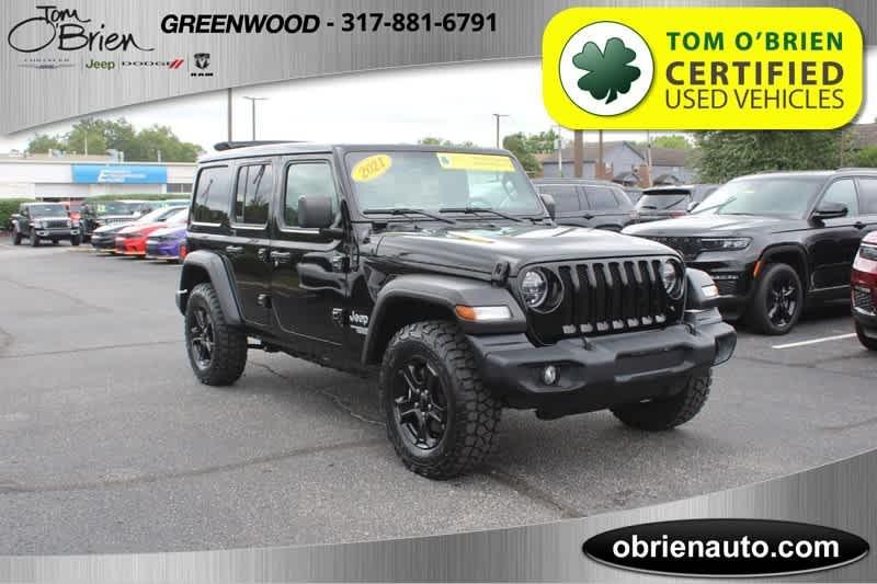 used 2021 Jeep Wrangler Unlimited car, priced at $34,485