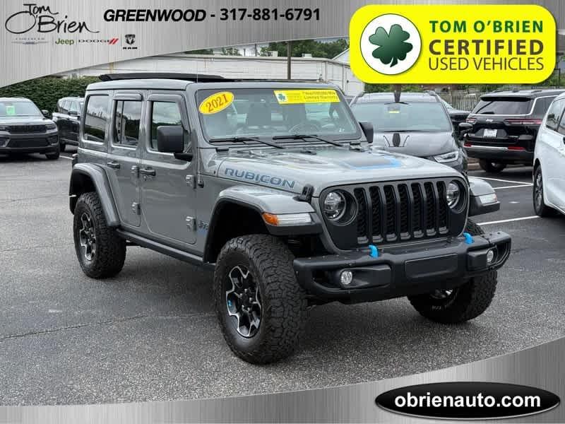used 2021 Jeep Wrangler Unlimited 4xe car, priced at $34,988