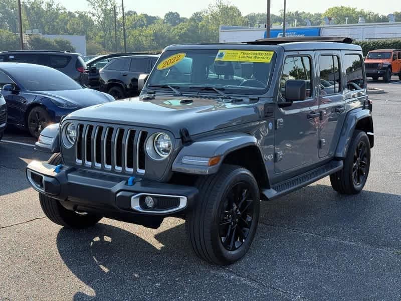 used 2022 Jeep Wrangler Unlimited 4xe car, priced at $32,285