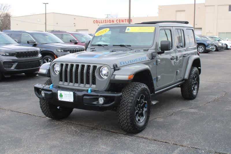 used 2021 Jeep Wrangler Unlimited 4xe car, priced at $36,985