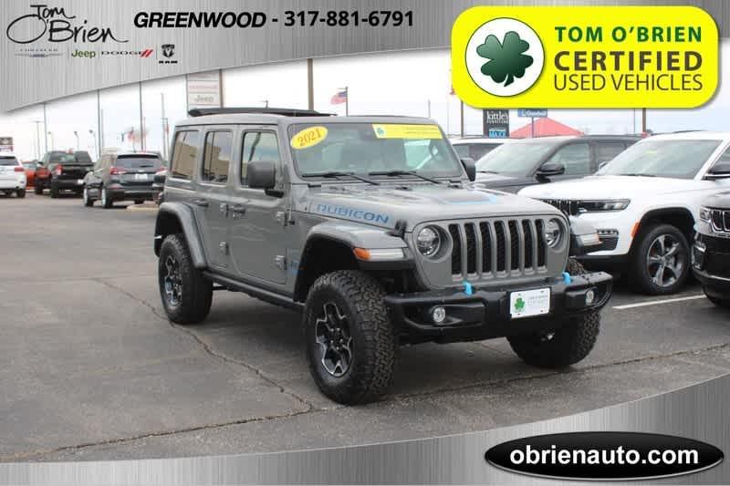 used 2021 Jeep Wrangler Unlimited 4xe car, priced at $36,985