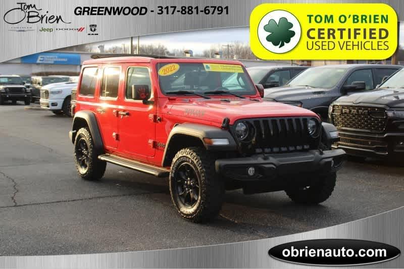 used 2022 Jeep Wrangler Unlimited car, priced at $34,798