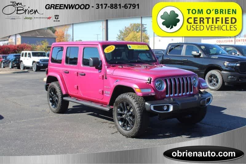 used 2021 Jeep Wrangler Unlimited 4xe car, priced at $37,988